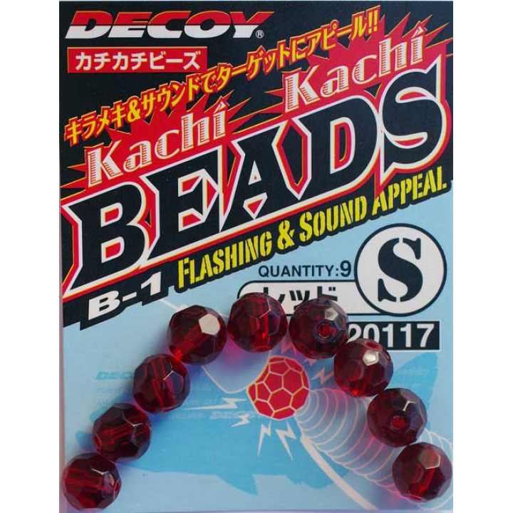 Намистинка Decoy B-1 Kachi Kachi Beads red S, 9шт