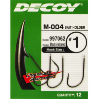 Крючок Decoy M-004 Bait Holder #1 (12 шт/уп)