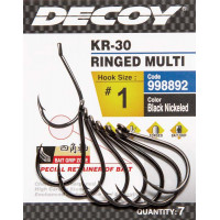 Крючок Decoy KR-30 RINGED MULTI #2 (7 шт/уп)