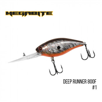 Воблер Megabite Deep Runner 80мм 38.7g до 8м 1