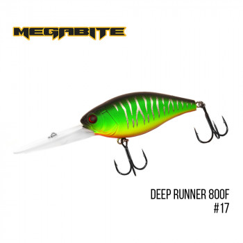 Воблер Megabite Deep Runner 80мм 38.7g до 8м 17