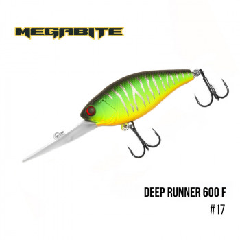 Воблер Megabite Deep Runner 80мм 26.7g до 6м 17
