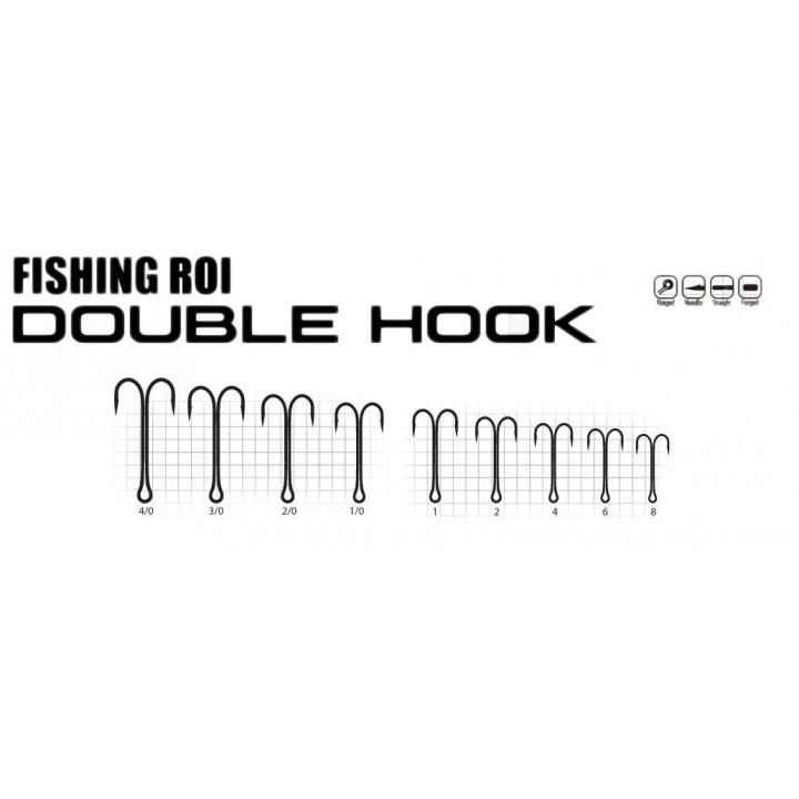 Двойник Fishing ROI Double Hook 1