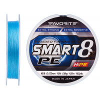 Шнур Favorite Smart PE 8x 150м (sky blue) #0.8/0.153mm 10lb/6.8kg