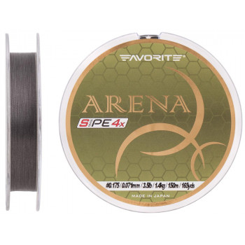 Шнур Favorite Arena 150м (silver gray) #0.175/0.071mm 3.5lb/1.4kg