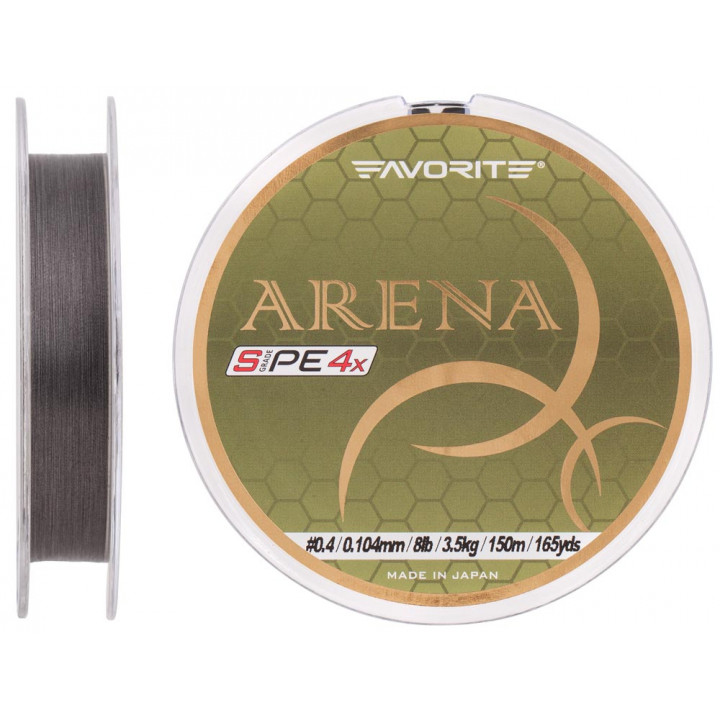 Шнур Favorite Arena 150м (silver gray) #0.4/0.104mm 8lb/3.5kg
