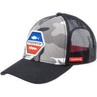 Кепка Favorite Gray Camo Red/Blue Logo 58