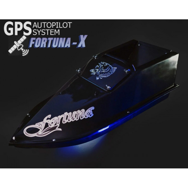 Кораблик Фортуна з GPS автопілотом Fortuna X на 45000mAh чорний