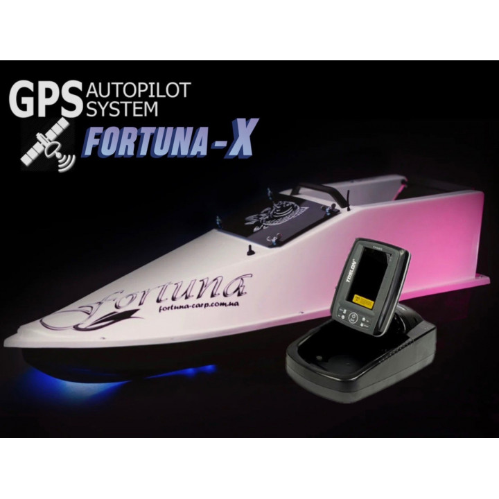Кораблик Фортуна з GPS автопілотом Fortuna X та ехолотом Toslon520 на 45000mAh