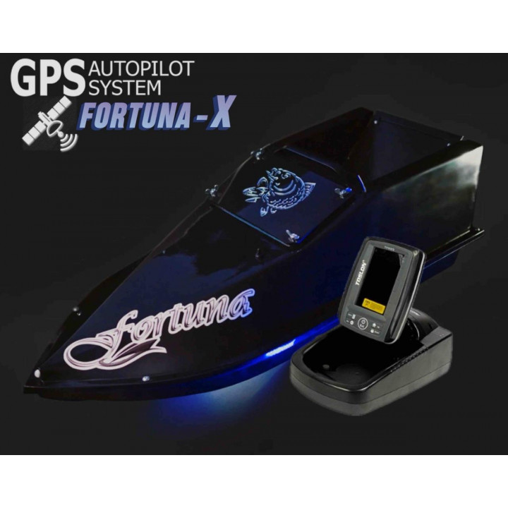 Кораблик Фортуна з GPS автопілотом Fortuna X та ехолотом Toslon520 на 27000mAh чорний