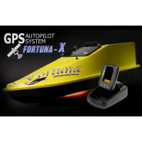 Кораблик Фортуна з GPS автопілотом Fortuna X та ехолотом Toslon520 на 27000mAh жовтий