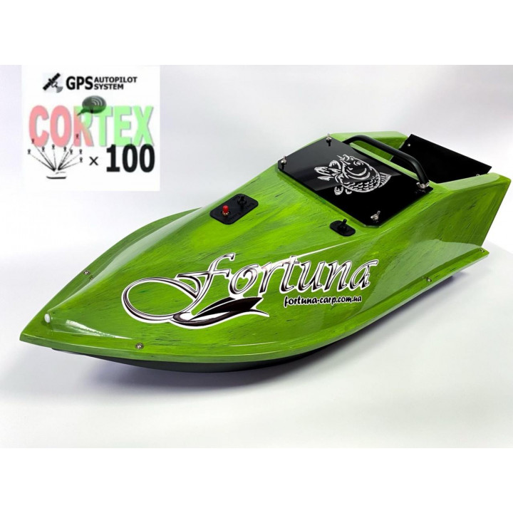GPS (Maxi Cortex), Эхолот Toslon TF520, Профессиональный кораблик Фортуна (27000 mAh) Кавуновий