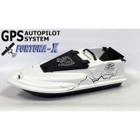 Кораблик для рыбалки Фурия Фюжн с GPS (Maxi Cortex) Білий