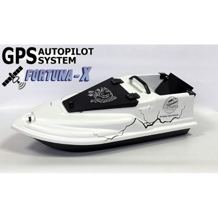 Кораблик для рыбалки Фурия Фюжн с GPS (Maxi Cortex) Білий