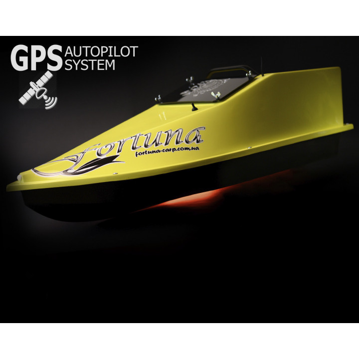 GPS (V3_3+1), Кораблик для прикормки Фортуна (15000 mAh) Жовтий