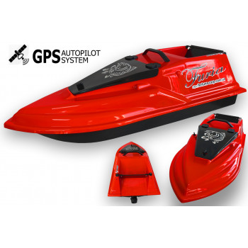 Кораблик для рыбалки Фурия Шторм с GPS (Maxi Cortex) Красный