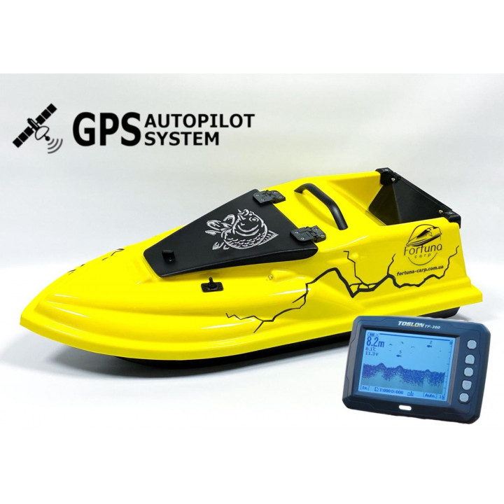 GPS (V3_9+1) Ехолот Toslon TF300 Прикормочний кораблик Фурія Шторм