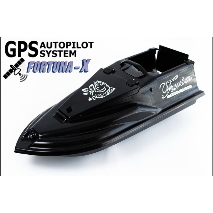 Кораблик для рыбалки Фурия Фюжн с GPS (Maxi Cortex) Черный