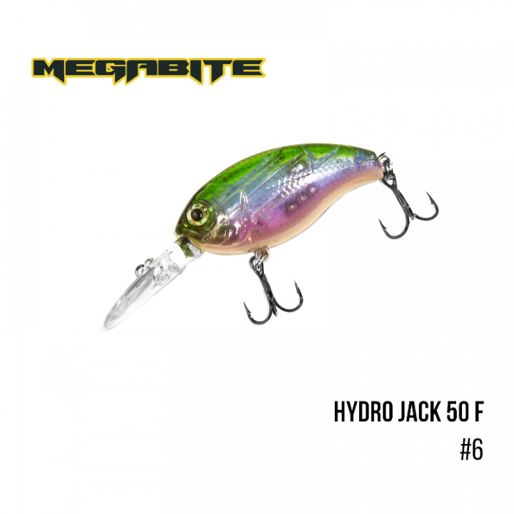 Воблер Megabite Hydro Jack 50 F 50mm 9.01g до 3m 6