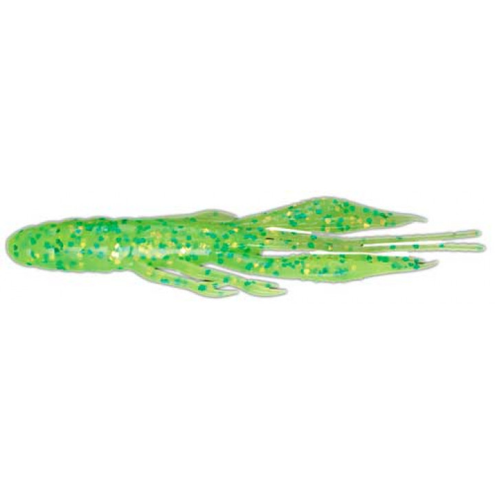 Силикон Jackall Waver Shrimp 2.8" Chart/Lime Chart Flake 8шт