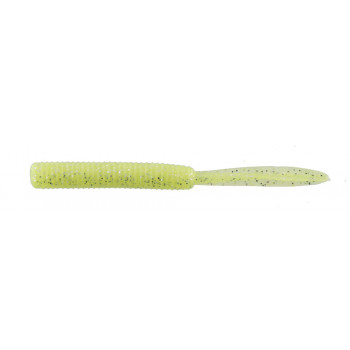 Силикон Jackall Peke Peke 2" SQ Glow Chartreuse Silver Flake 10 шт