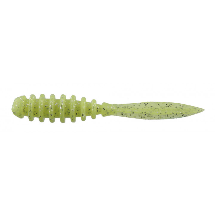 Силикон Jackall Peke Ring 2.0” Glow Chartreuse Silver Flake 10 шт