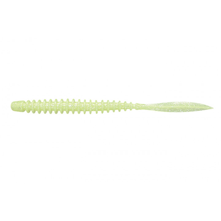 Силикон Jackall Peke Ring 3.0” Glow Chartreuse Silver Flake 8 шт