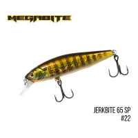 Воблер Megabite Jerkbite 65 SP 65mm 5.9g до 1m 22