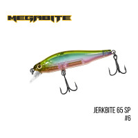 Воблер Megabite Jerkbite 65 SP 65mm 5.9g до 1m 6