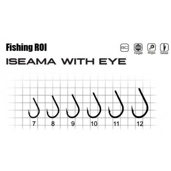 Крючки Fishing ROI Iseama with Eye 10