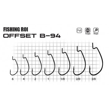 Гачки Fishing ROI Offset B94BC 3/0