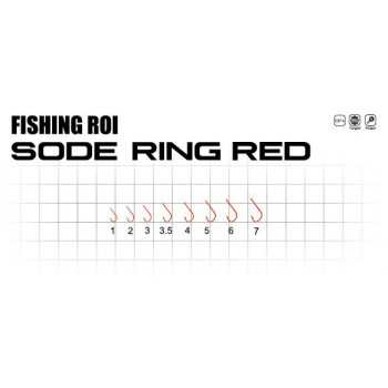 Гачки Fishing ROI Sode-ring red 1