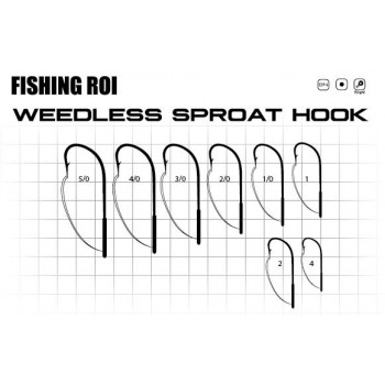 Гачки Fishing ROI Weedless Sproat 1