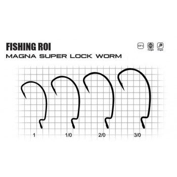 Крючки FR Magna super lock worm 1