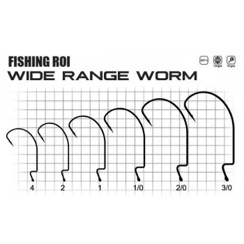 Крючки FR Wide range worm 1