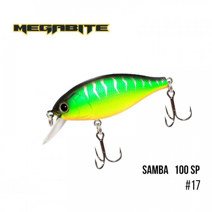 Воблер Megabite Samba 100 SP 60mm 14.8g до 1m 17