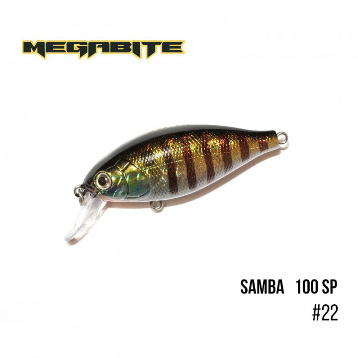 Воблер Megabite Samba 100 SP 60mm 14.8g до 1m 22