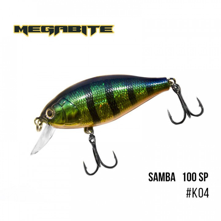 Воблер Megabite Samba 100 SP 60мм 14.8g до 1м K04