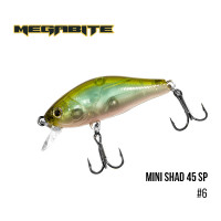 Воблер Megabite Mini Shad 45 SP 45mm 4.3g до 0.5m 6