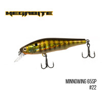 Воблер Megabite Minnowing 65mm 5.4g до 0.8m 22