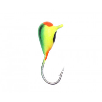 Мормышка вольфрамовая Flagman Капля с ушком крашеная фосф UV 3.00mm 328P