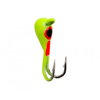 Мормышка вольфрамовая Flagman Коза Капля с ушком крашеная фосф. 3.0mm 256P
