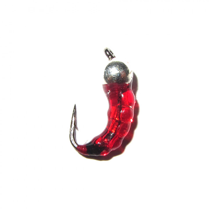 Блешня вольфрамова STRIKE Рубін 14mm 0.40g RED