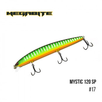 Воблер Megabite Mystic 120мм 14.8g до 0.5м 17