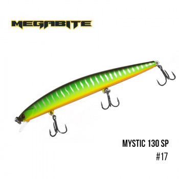 Воблер Megabite Mystic 130mm 18.4g до 0.5m 17