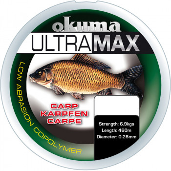 Лісочка Okuma Ultramax 2oz Carp 680m 15lbs 7.7kg 0.30mm Brown