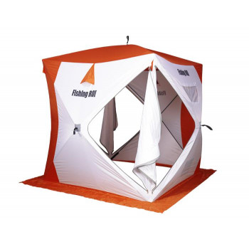 Палатка для зимней рыбалки Fishing ROI Cyclone-2 Куб (180*180*205см) white-orange