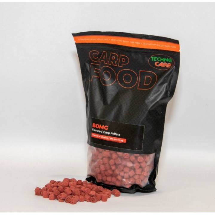 Пеллетc Технокарп Flavored Carp Pellets 1kg 10mm B.O.M.G