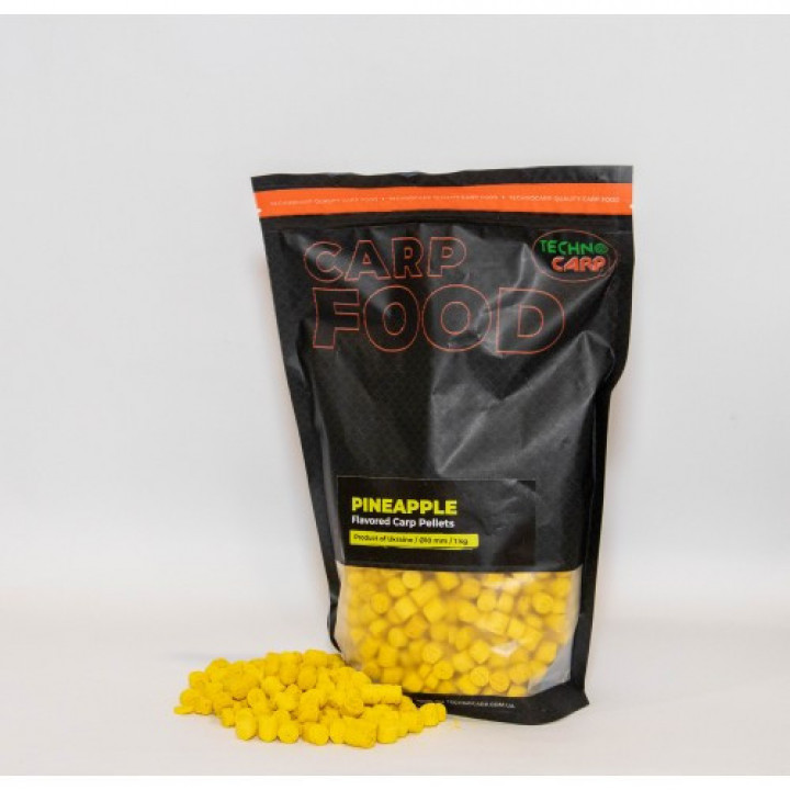 Пеллетc Технокарп Flavored Carp Pellets 1kg 10mm Pineapple