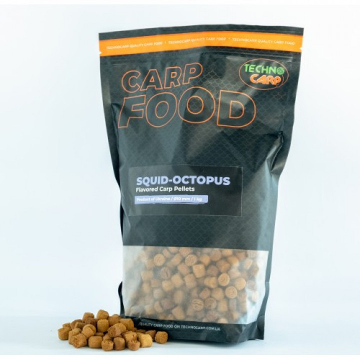 Пеллетс Технокарп Flavored Carp Pellets Squid Octopus